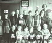 Skedshult skola 1938-39 Klass 1-2 