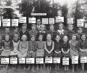Ukna kyrkskola 1937-38 Klass 3-6 