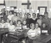 Ukna kyrkskola 1953-54 Klass 5 